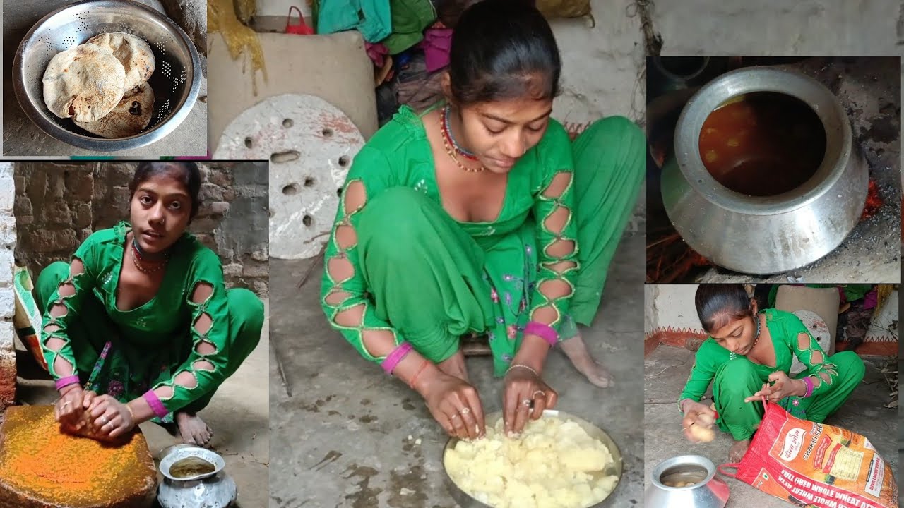 hi friend Aaj humne banai hai aalu ki sabji aur uske sath गरम-गरम fulki