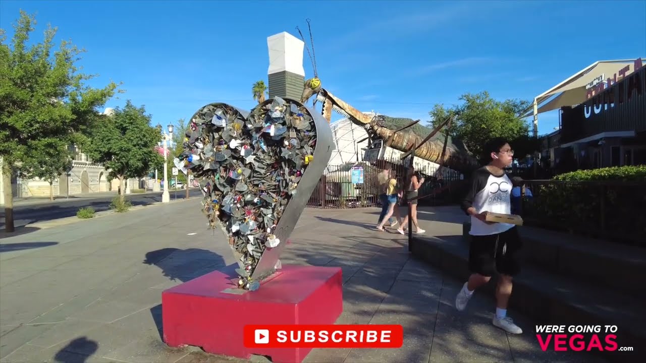 Walking Around DTLV Container Park Downtown Las Vegas During The Day 2022