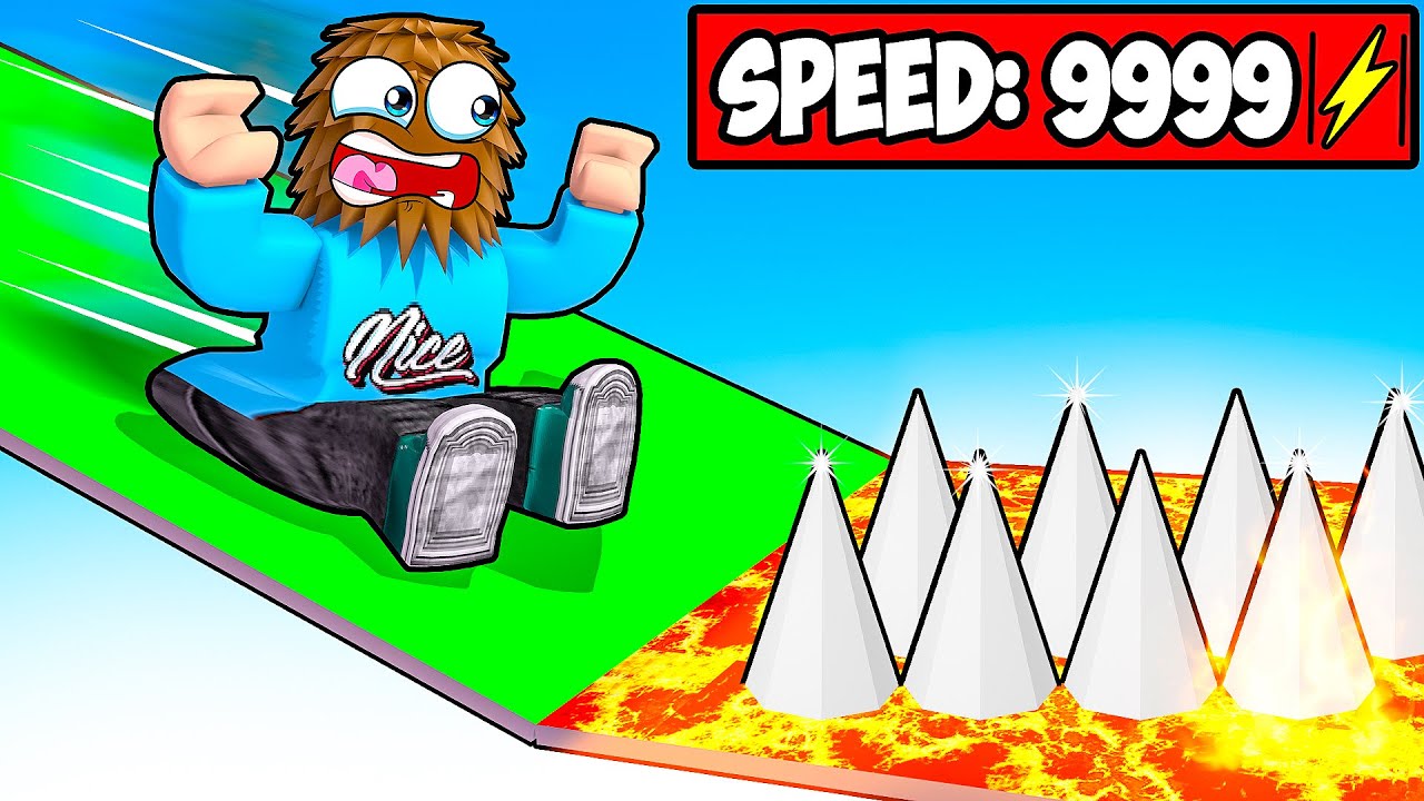 Sliding Down A HUGE Hill In Roblox