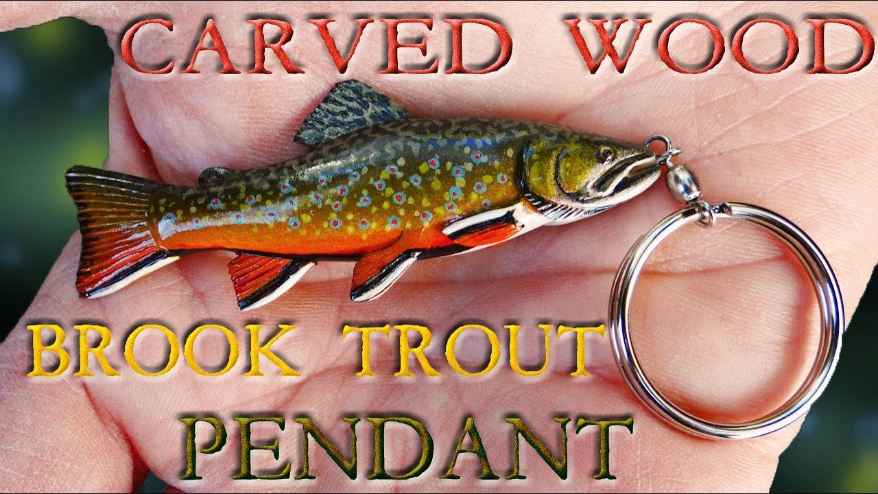 Carving a Brook Trout Pendant