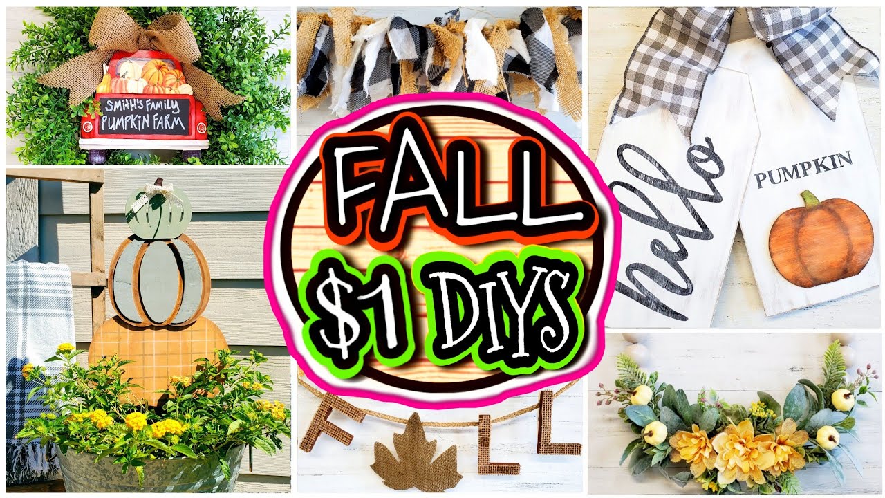Dollar Store DIY Fall Decor 2020 🍁