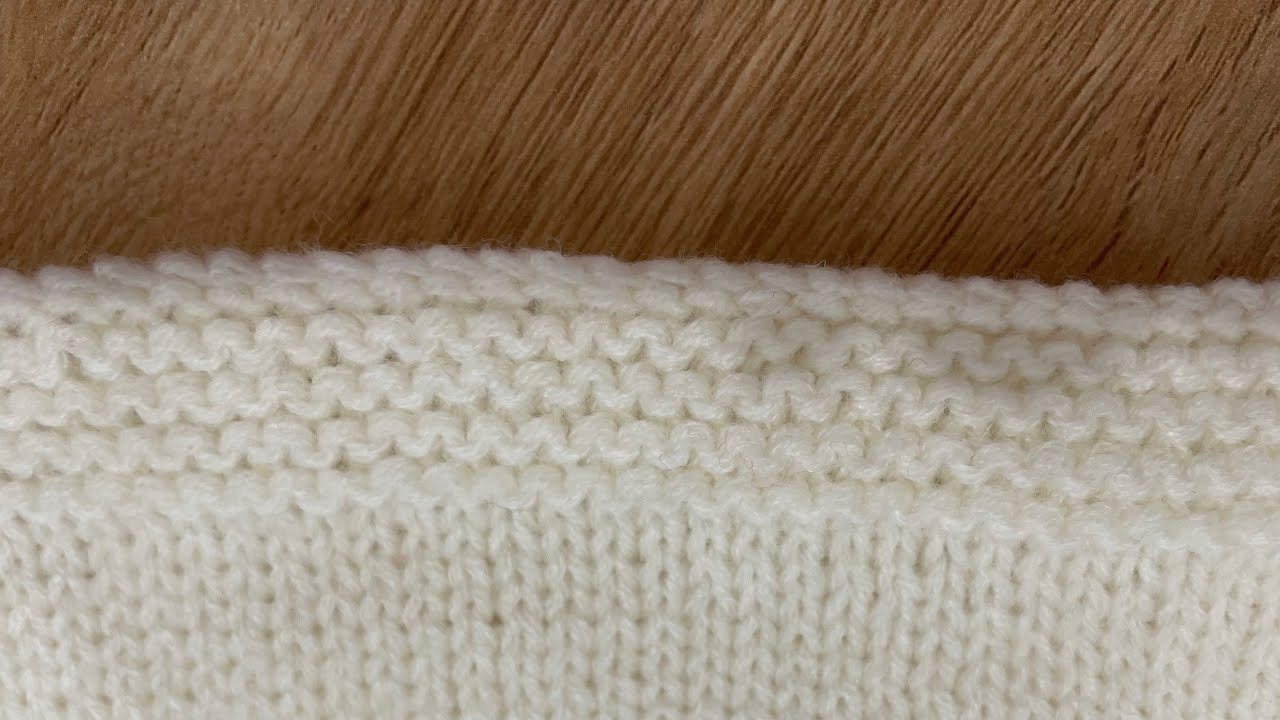Một cách chiết hết khi đan 1 dòng lên 1 dòng xuống|How to bind off in garter stitch knitting #howto 