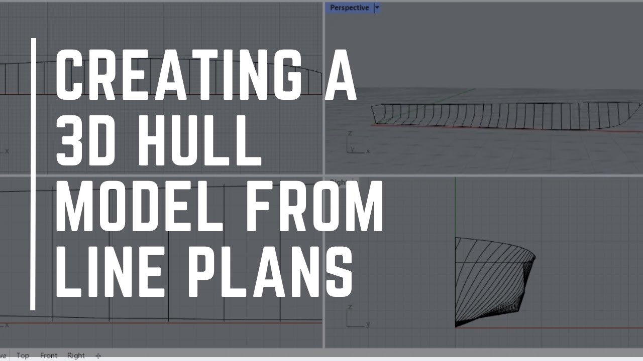 Creating a 3D Hull Model from Line Plans