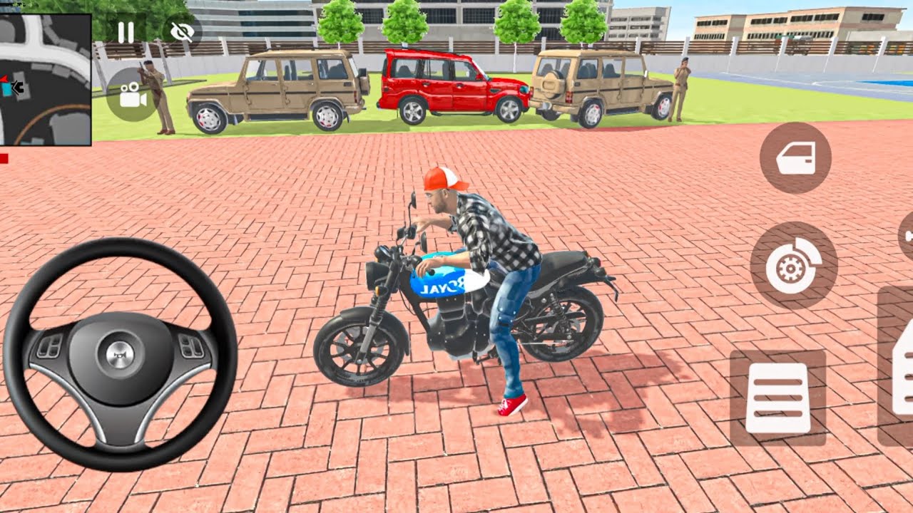 🎮Franklin order by an2️⃣ Jeep 1️⃣ Scorpio car in Indian🇮🇳 bike 💥 Theft Aura Simulator