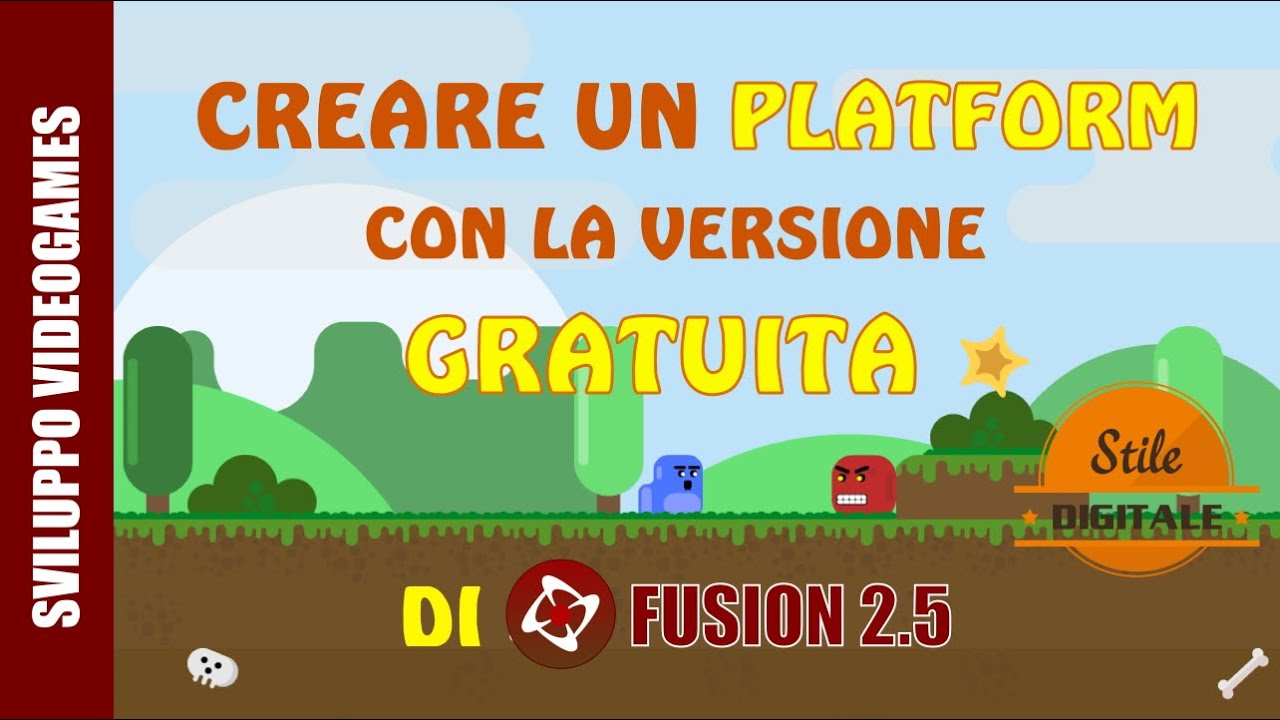 CLICKTEAM FUSION 2.5 FREE : CREIAMO UN PLATFORM #01