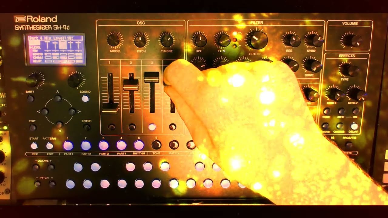 Roland SH-4d on fire! - Jamming session
