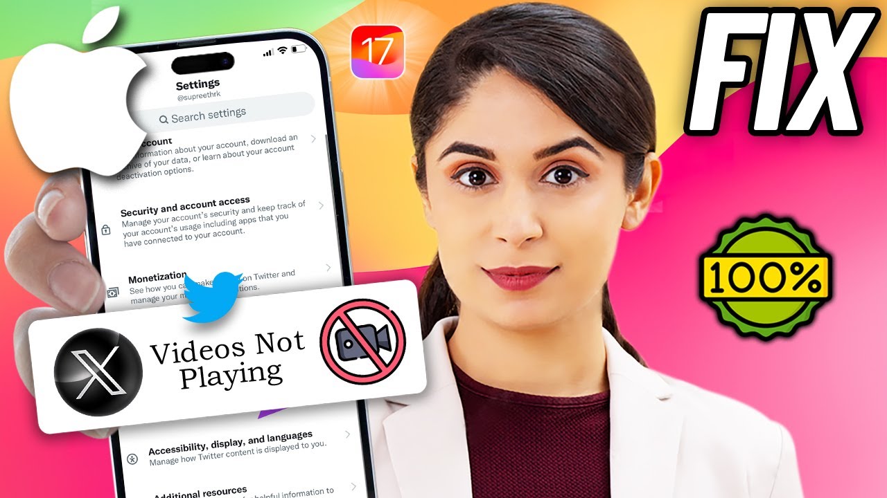 How To Fix Twitter ( X ) Videos Not Playing on iPhone 2024 |  Twitter Video Playback Issue