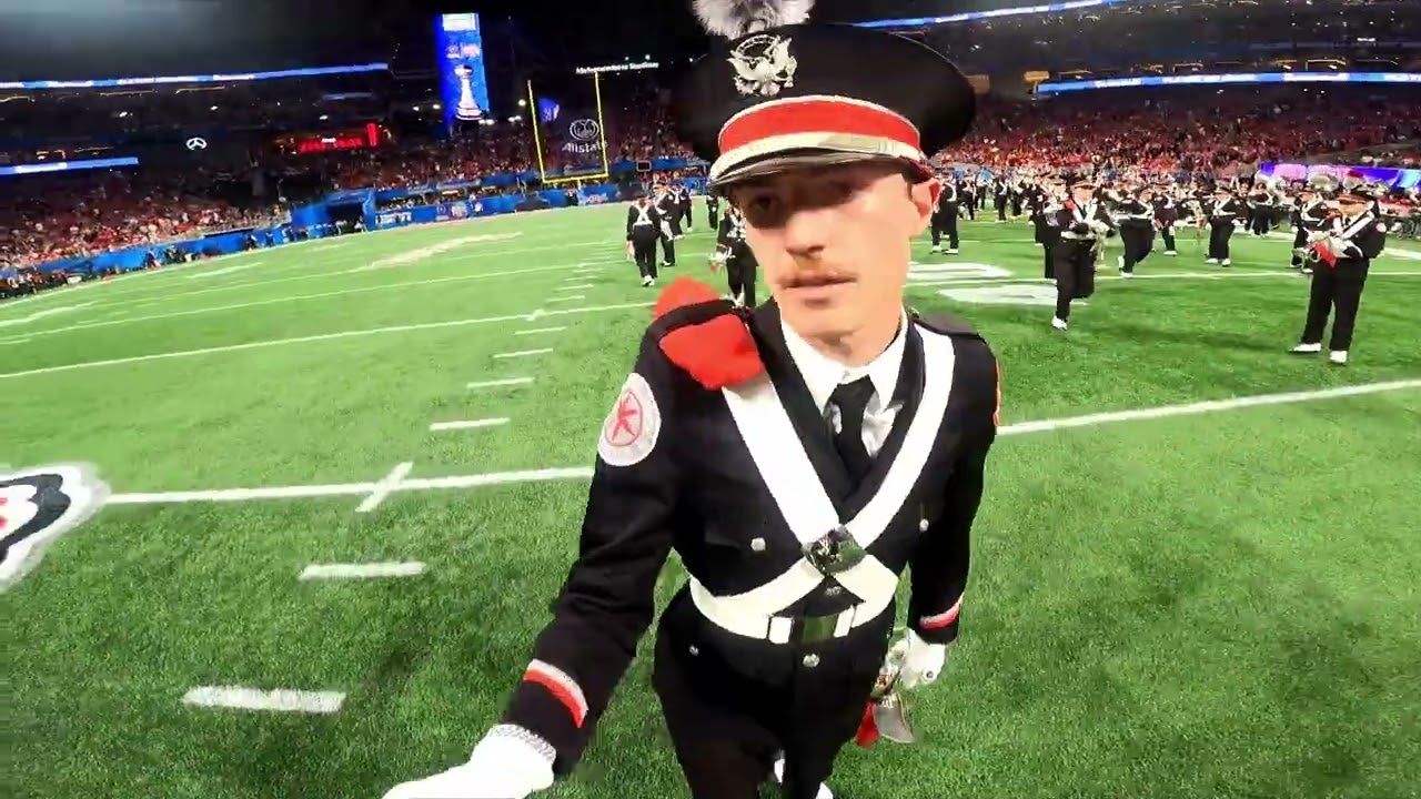 The Ohio State University Marching Band Trumpet Headcam - Peach Bowl