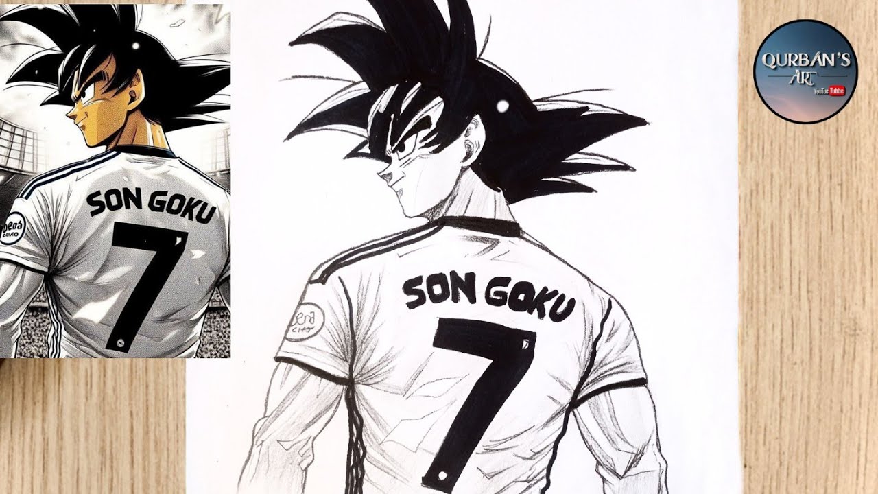 How to draw  Goku | The College Football Playoff Drawing | Son Goku Drawing.