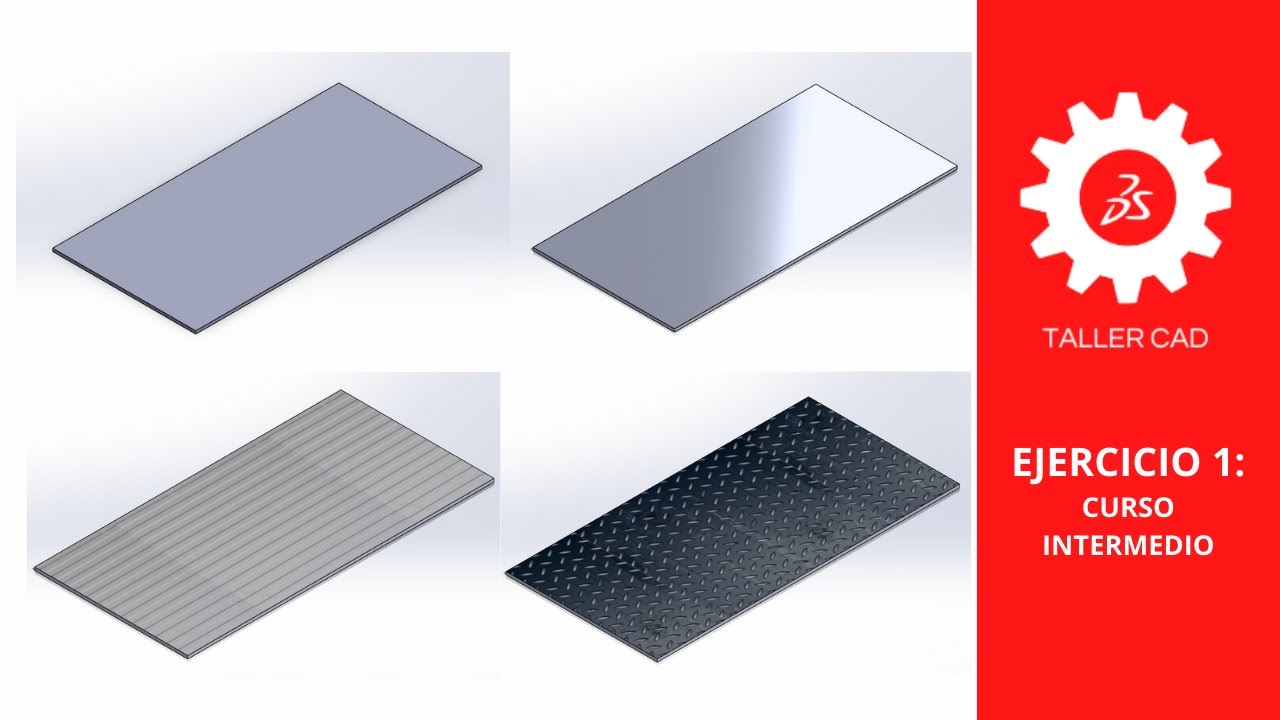 Ejercicio 1 - Cómo agregar apariencias y texturas a las piezas - Curso Intermedio de SolidWorks