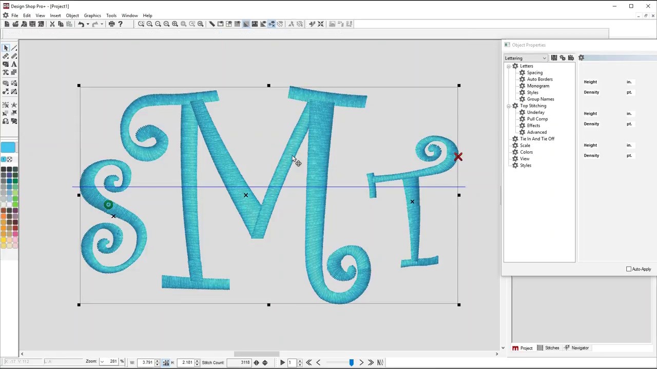 Design Shop V10 - Monogram fonts