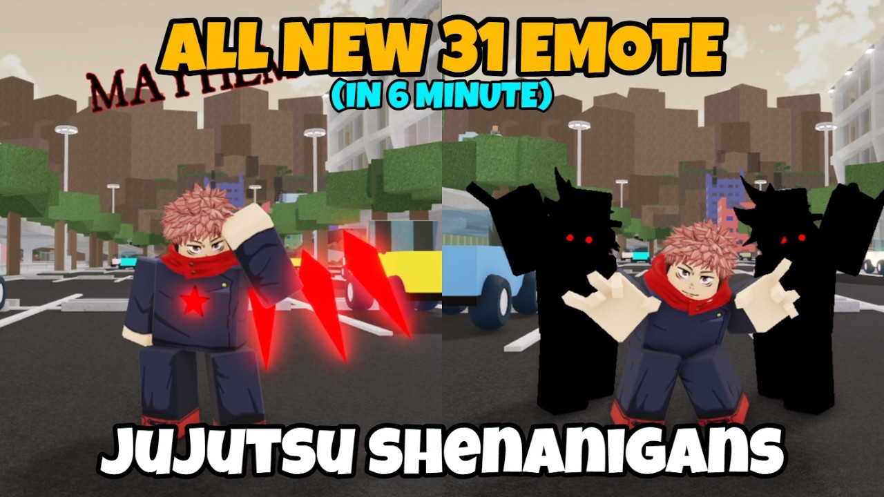 All New 31 EMOTE In Jujutsu Shenanigans [V1.81]
