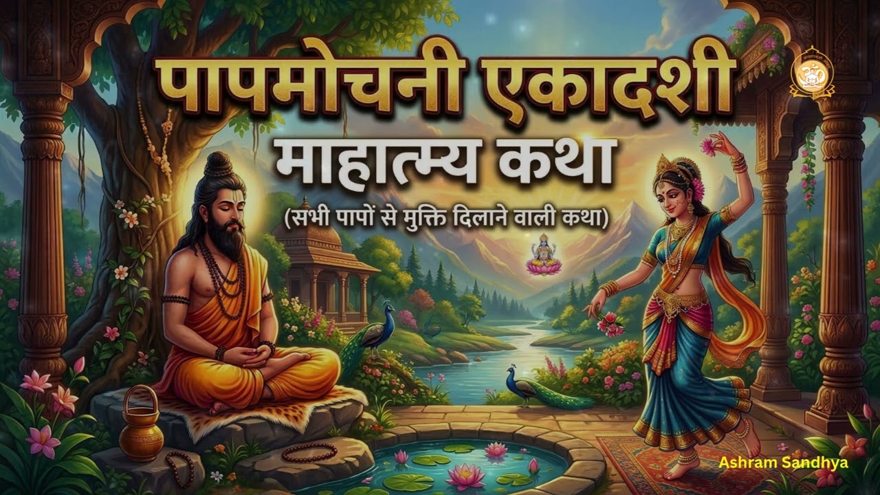 पापमोचनी एकादशी की सम्पूर्ण कथा और व्रत विधि | Papmochani Ekadashi Mahatmya | Ashram Sandhya