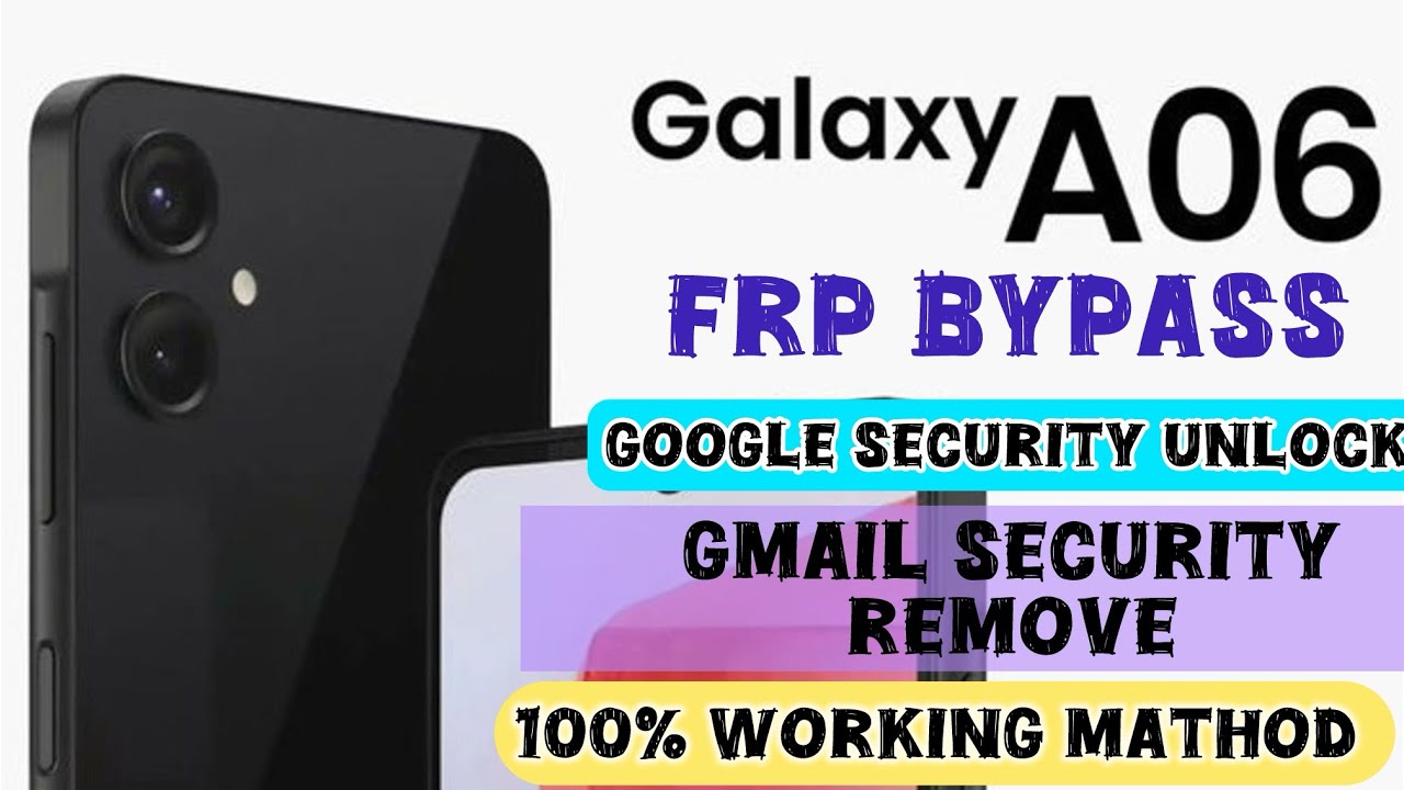 Samsung A06 Frp bypass. Sm-A065 Gmail security unlock without computer Android 15/16