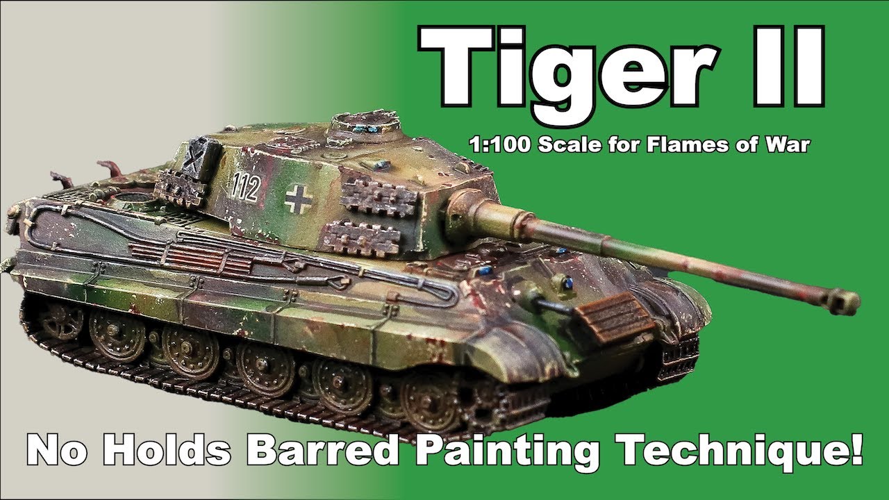 PAINTING THE TIGER II: Create an Awesome Paint Scheme | WWII Miniature Tanks & Armour, Flames of War