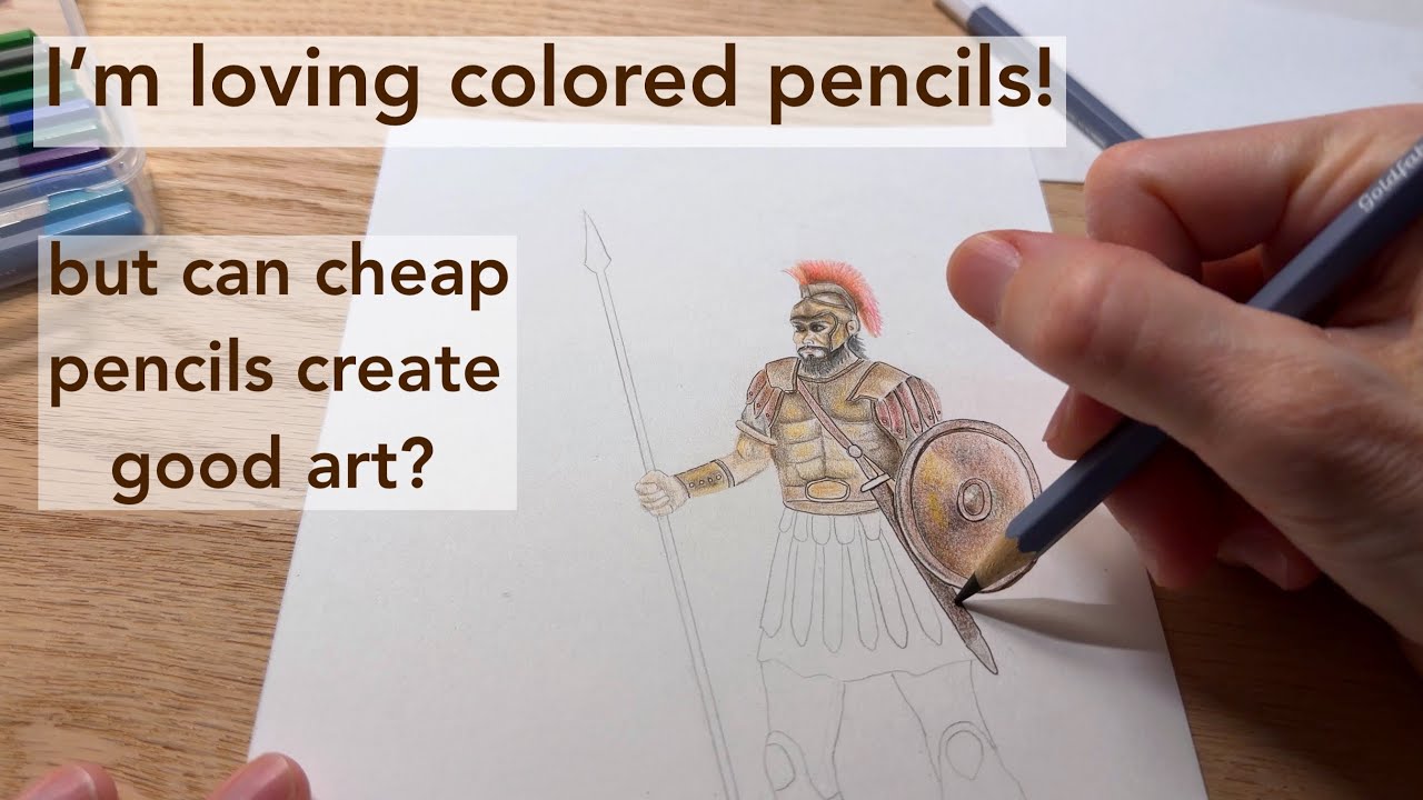 Can cheap colored pencils create good art? | Art Vlog