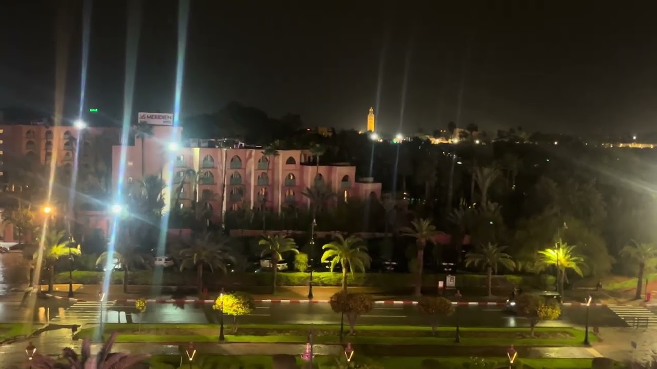 الأجواء الجميلة في مراكش ليلا 🥰🥰