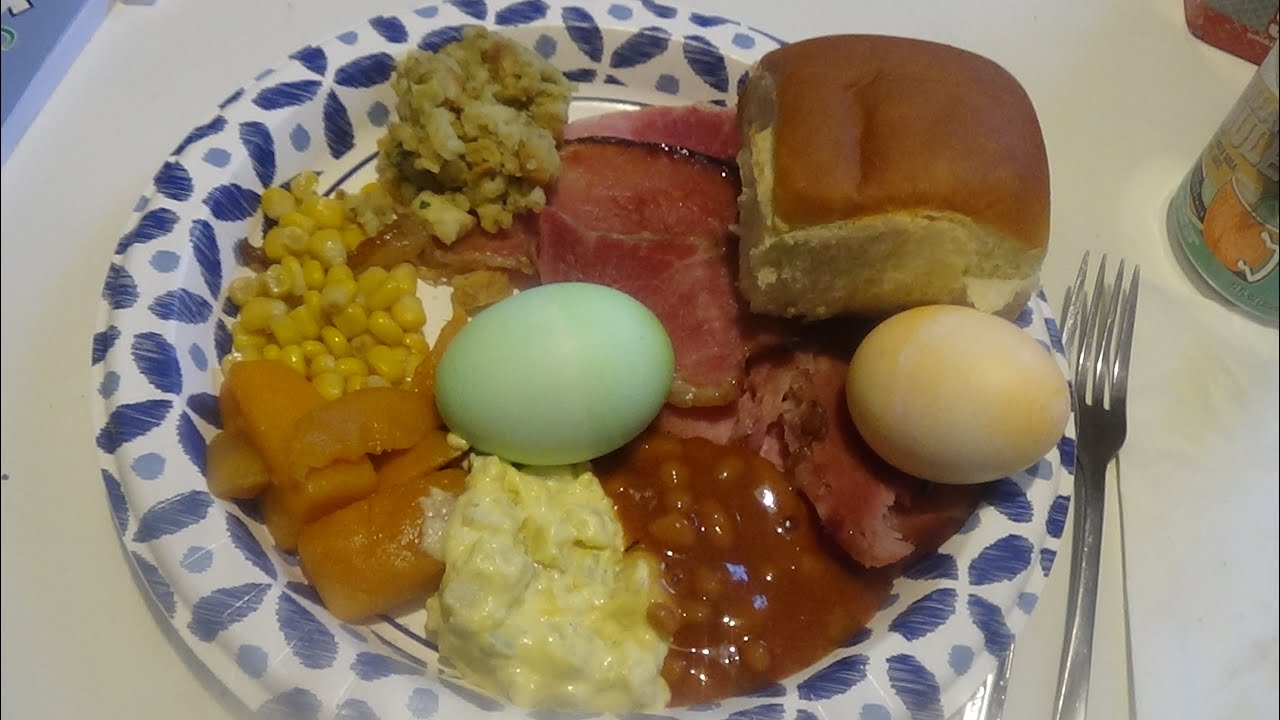 ASMR Eating Easter Dinner