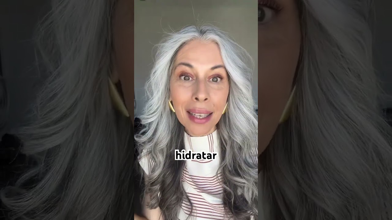 Diferencia entre shampoo morado y negro en las canas  cabello #canas #cabellocanoso #silverhair