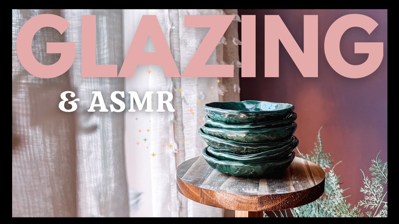 Glazing my Hand Built Ceramics ✨ ASMR Pottery