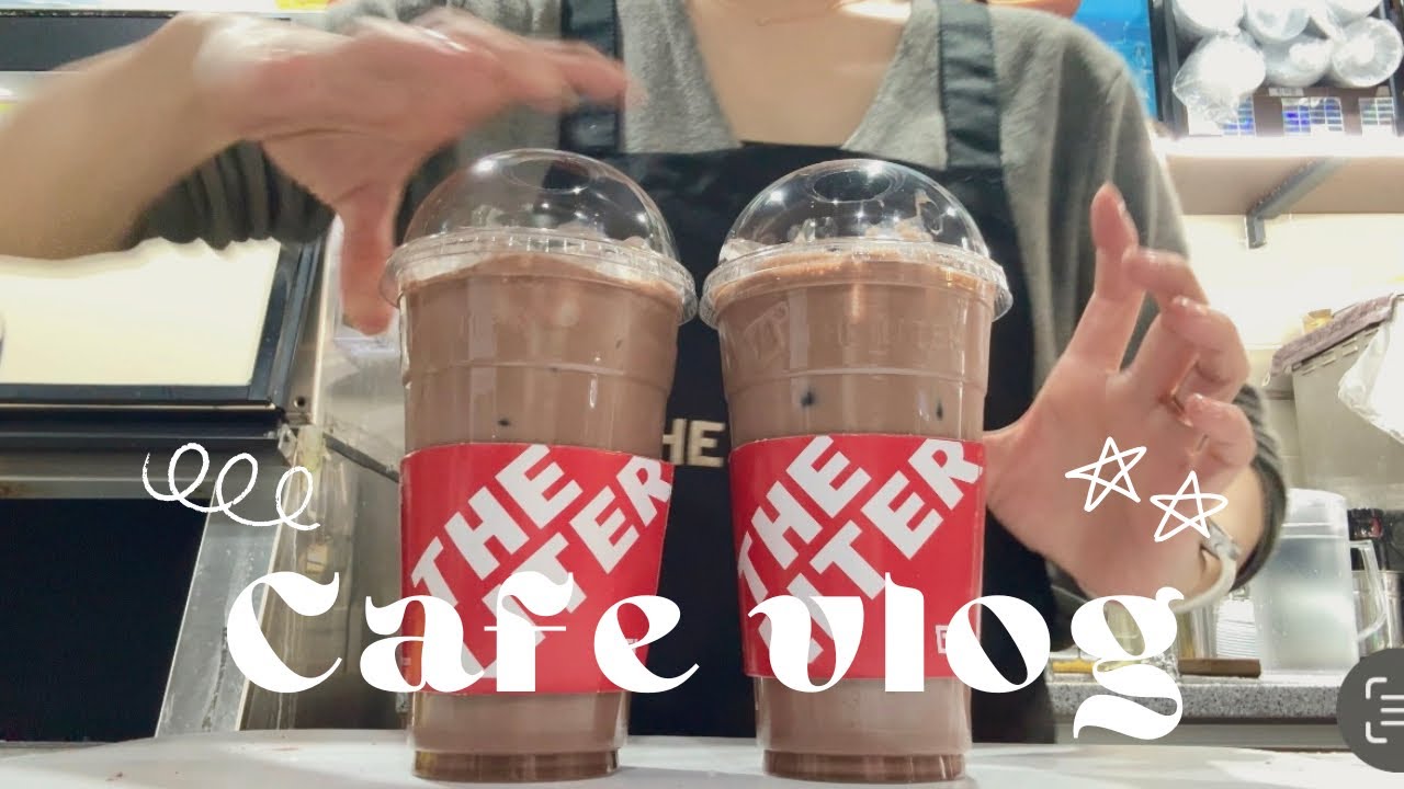 Cafe vlog | 🤎🍫쪼꼬쪼꼬 초코라떼🍫🤎 | 더리터카페알바 | 음료제조영상 | 카페알바브이로그 cafe asmr✨