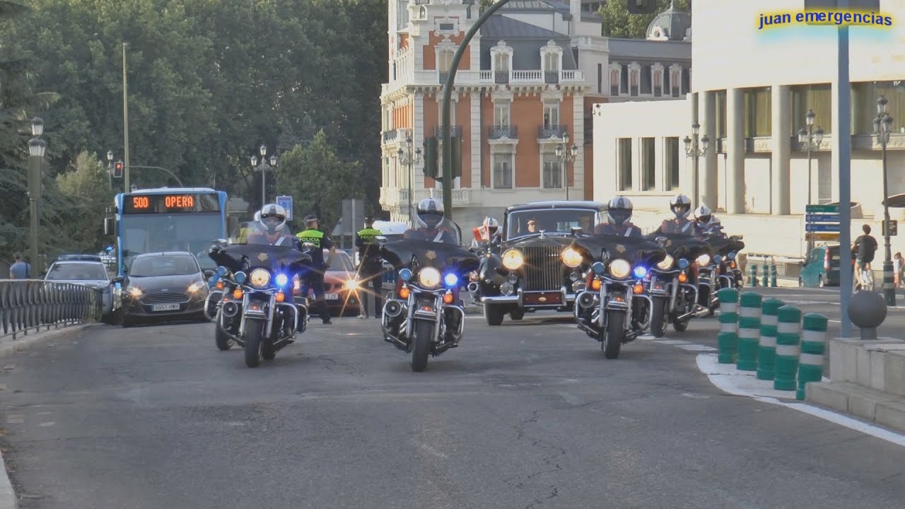 Escoltas en la Cena en honor de Ollanta Humala en Madrid. Visita de Estado Julio 2015