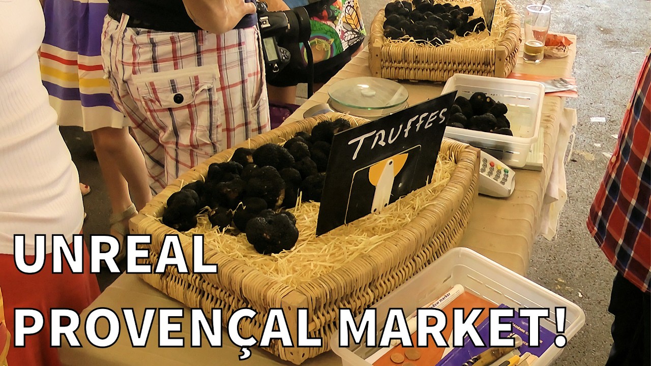 [4K] You HAVE to See This Antibes Market! Provençal Specialties & Truffles | Côte d’Azur, France