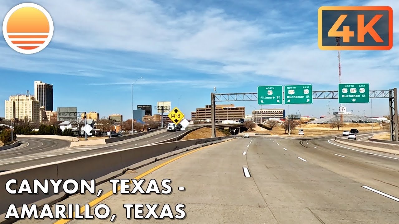 Canyon, Texas to Amarillo, Texas! Drive with me on a Texas highway!