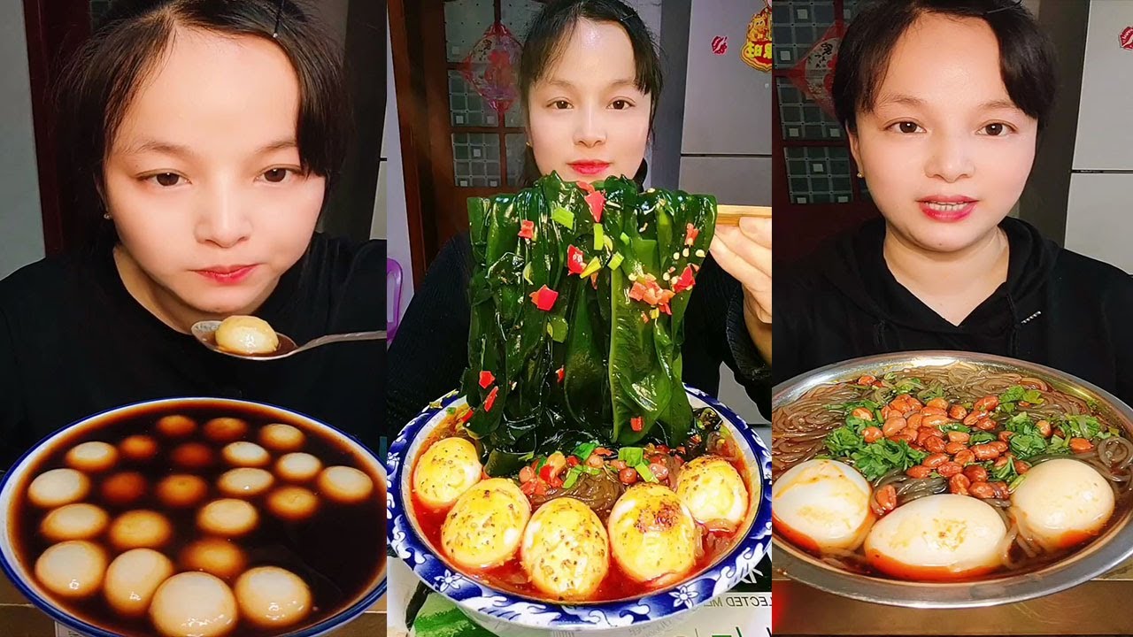Mukbang ASMR 매운 국수와 계란 | Spicy Noodles paired with Soft Boiled Eggs (Dining Sounds)