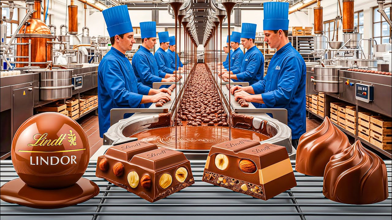 Inside the Lindt Factory – Full Process: How Luxury Choc Bars Are Made