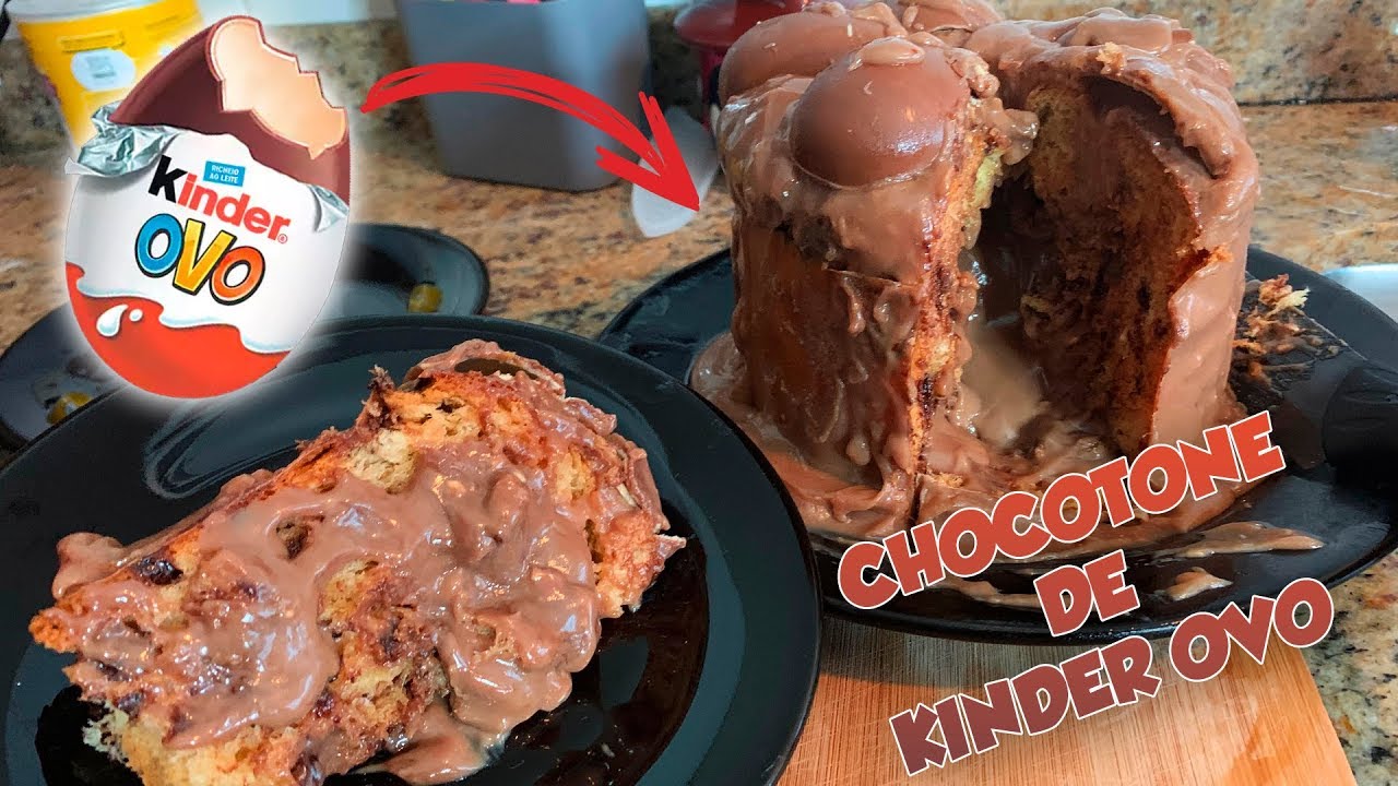 COMO FAZER CHOCOTONE TRUFADO DE KINDER OVO