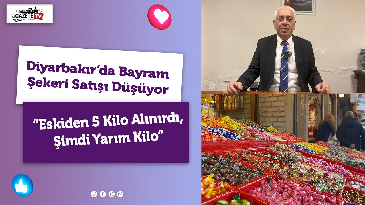 Diyarbakır’da Bayram Şekeri Satışı Düşüyor: “Eskiden 5 Kilo Alınırdı, Şimdi Yarım Kilo” #keşfet 