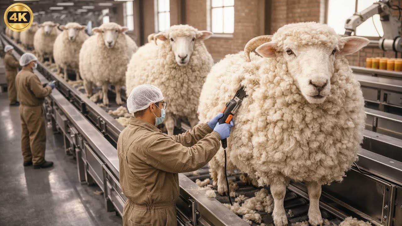 Inside the Factory: Turning Tons of Raw Sheep Wool into Cozy Slippers (Full Process)