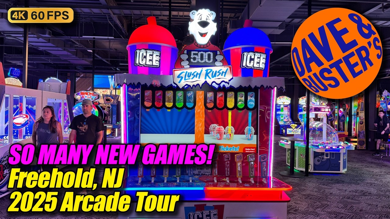 GRAND OPENING! Dave & Buster's arcade tour (Freehold NJ), new May 2025 full 4K walkthrough