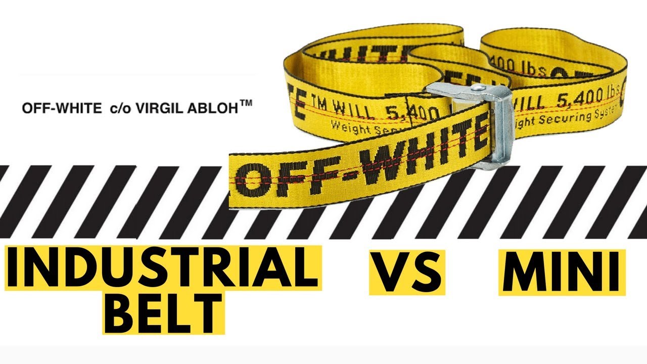 Off White Industrial Belt Unboxing, Details, History, and Comparison Off White Mini Industrial Belt