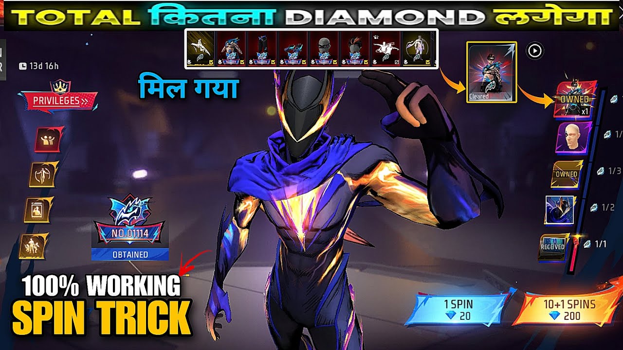 New Midnight Ace Bundle In Free Fire | Free Fire New Legendary Ace Event | Legendary Ace Event Spin