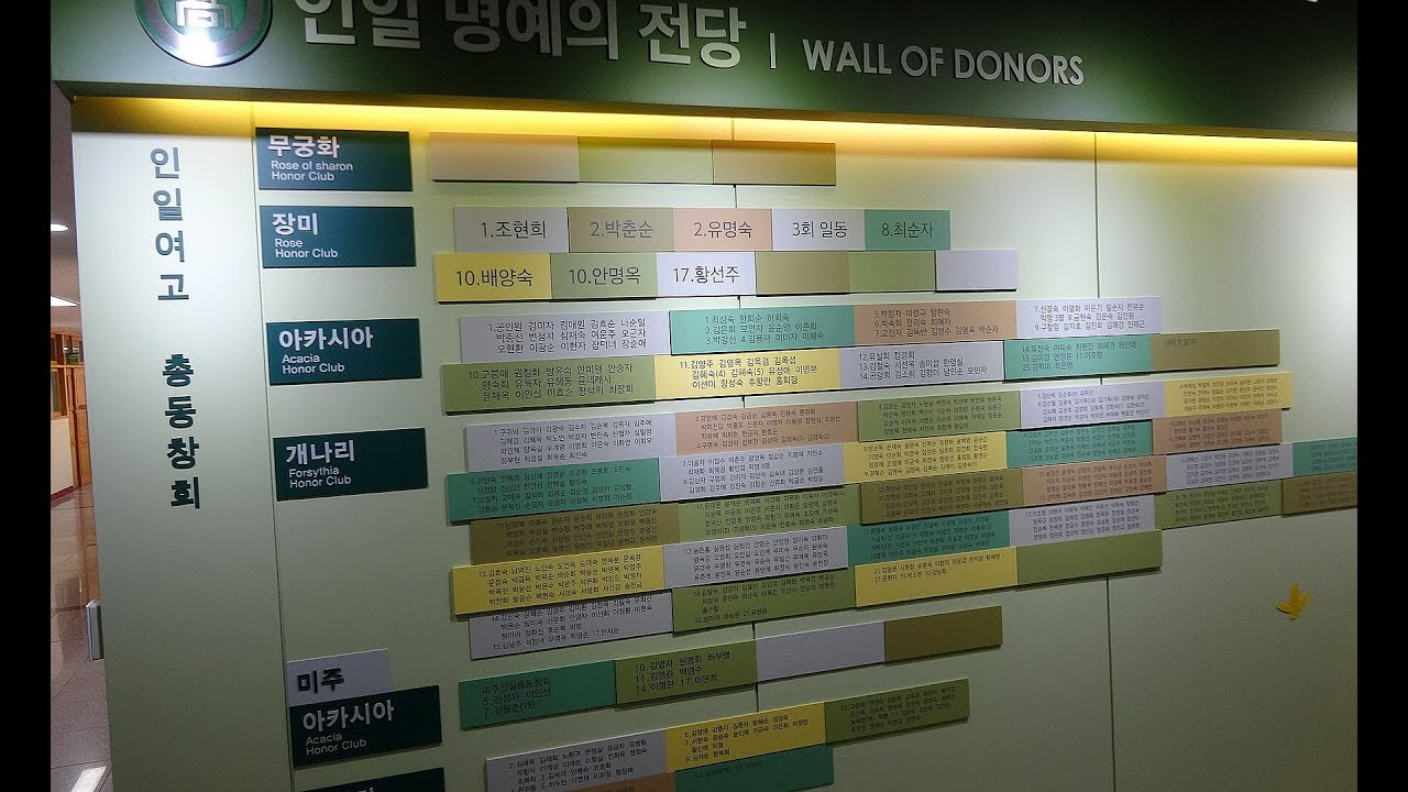 [인일 명예의 전당 및 연혁관 둘러보기] / 인일여고 개교 60주년 기념행사