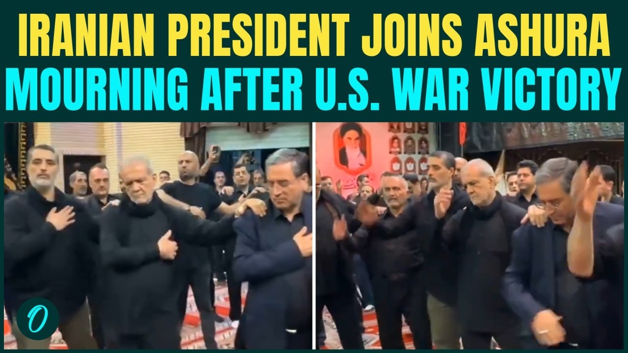 Iran President Joins Ashura Mourning Ceremony Amid U.S. War, Solemn Night Draws Massive Crowds