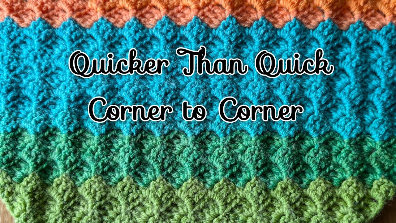 A Quick and Easy C2C. You won't believe how fast it builds #beginnercrochet