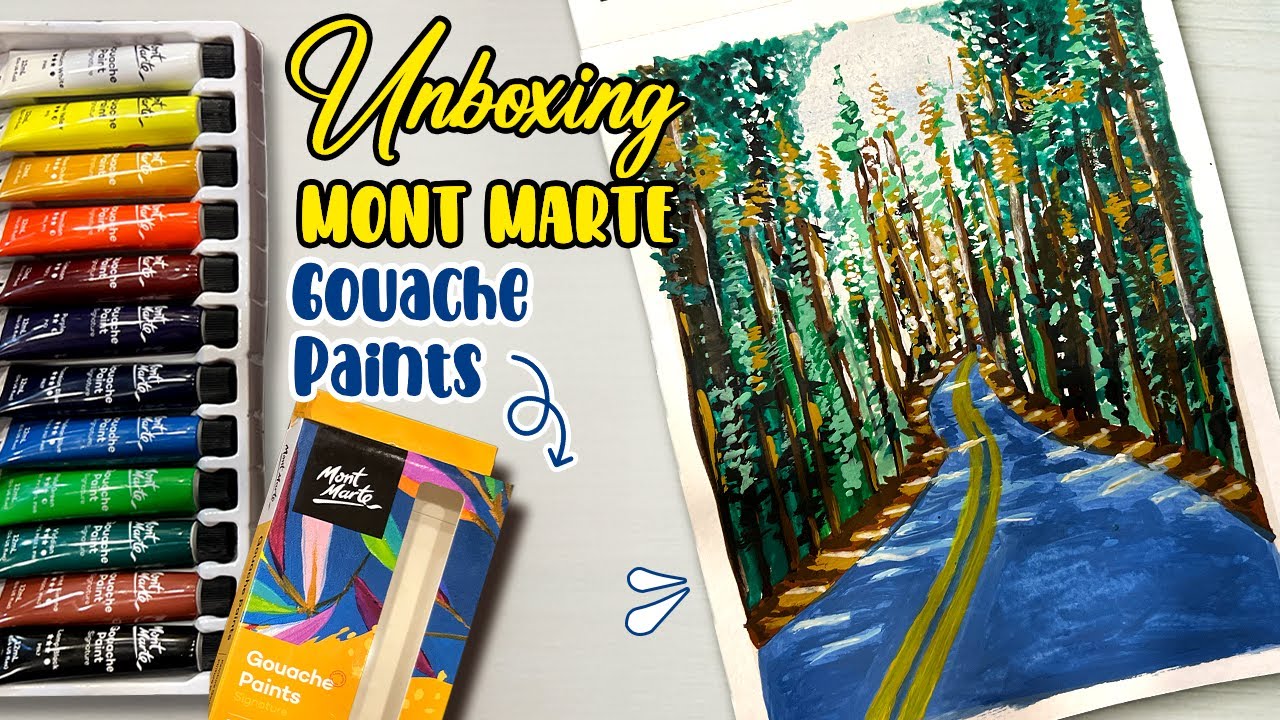 Mont Marte Gouache Painting | Watercolour Painting For Beginners