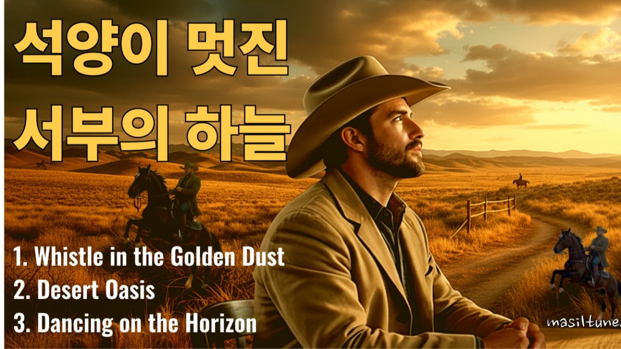 [Playlist] 🎵서부영화를 좋아했던 그 시절속으로 함께 떠나요.. 서부극 감성  #서부영화 #황야의무법자 #추억의명화