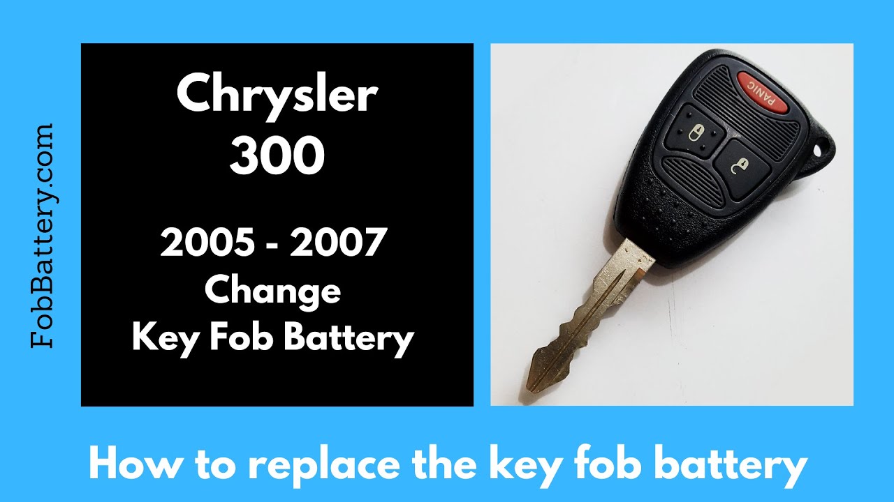 Chrysler 300 Key Fob Battery Replacement (2005 - 2007)