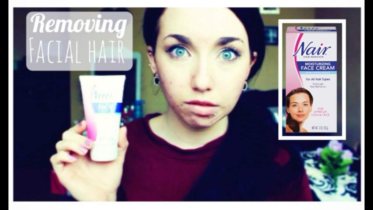 REMOVING FACIAL HAIR | Nair Face Cream