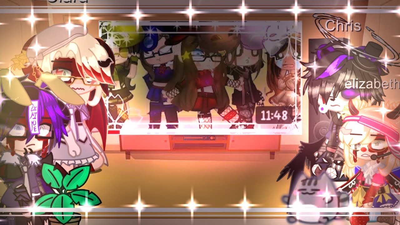 •aftons react to•✨tormentors in their genderband✨|•from for 24 hours•|😏