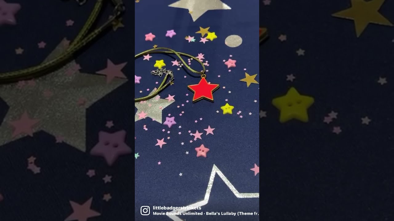 Neon star glow necklace!