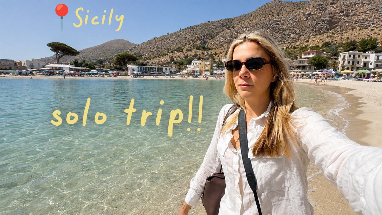my first european solo trip to... to Sicily, Italy!