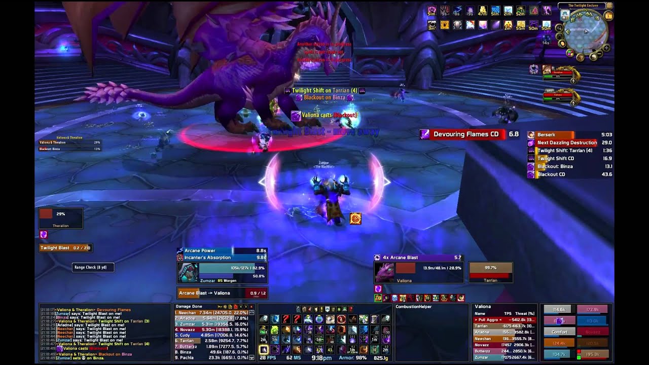HEROIC Valiona & Theralion (10-man) - Arcane Mage Twilight Realm PoV - HD