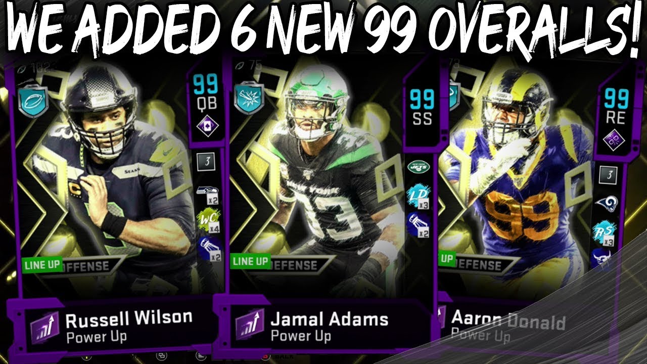 WE ADDED 6 99 OVERALL PLAYERS FROM TEAM OF THE YEAR! [MADDEN 20 ULTIMATE TEAM]