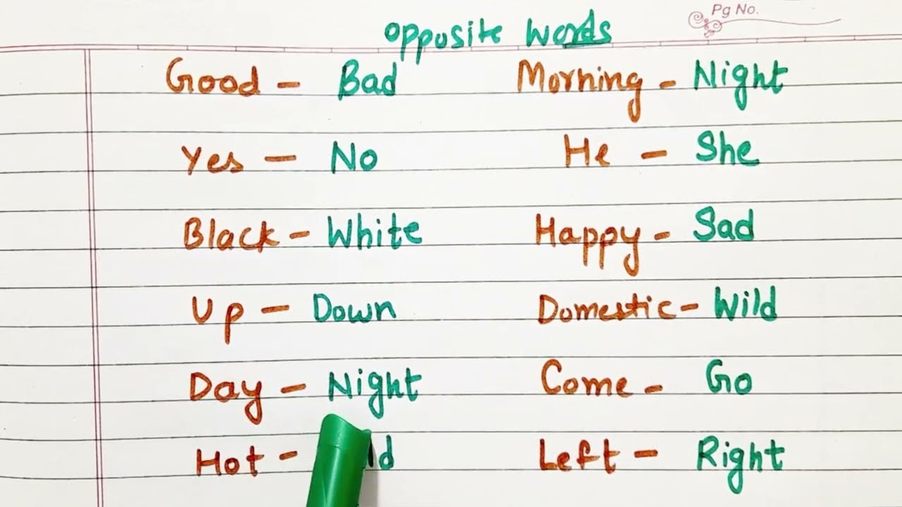 Opposite words in english, english for all friends, easy english learning videos, daily Spoken 