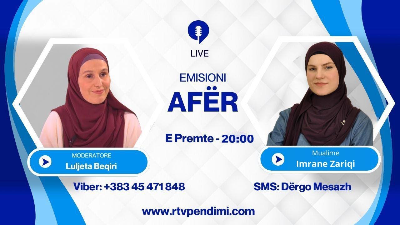 But&euml;sia n&euml; davet, &ccedil;el&euml;si q&euml; hap zemr&euml;n - Emisioni Af&euml;r - e ftuar Imrane Zariqi